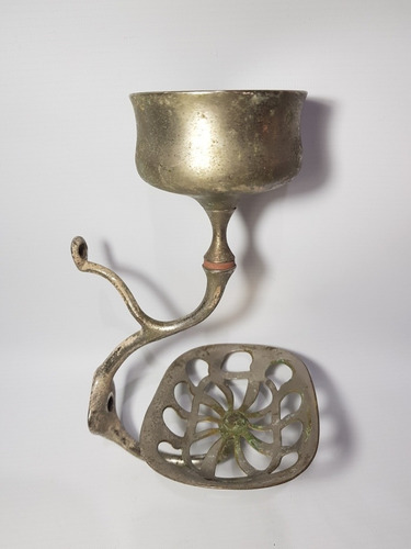 Imagen 2 de 10 de Antigua Jabonera Y Portavaso Bronce Niq Circa 1920 Mag 56397