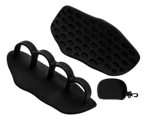 1 Pair Of Black Weightlifting Grips