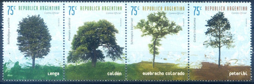 1999 Riqueza Forestal- Argentina (sellos) Mint Gj2981/84