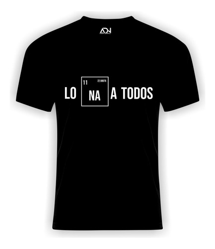 Remera Negra Los Odio A Todos / Quimica/ Zona Sur