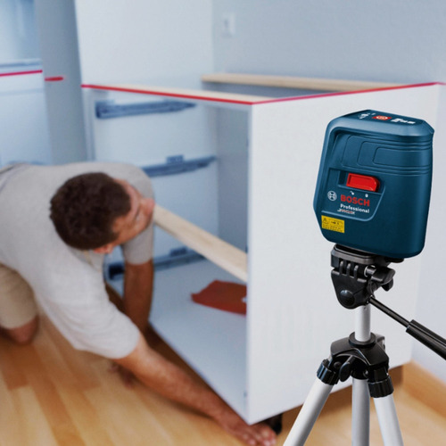 Nivel Laser De Linea Bosch Gll 3x 15 Mts + Tripode + Pilas