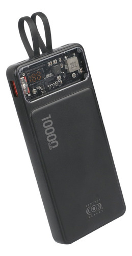 Power Bank Carga Rápida 10,000mah 22.5w Tipo C Color Negro