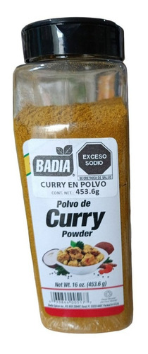 6 Pz Polvo De Curry Badia De 453.6 Grs. Envío Gratis