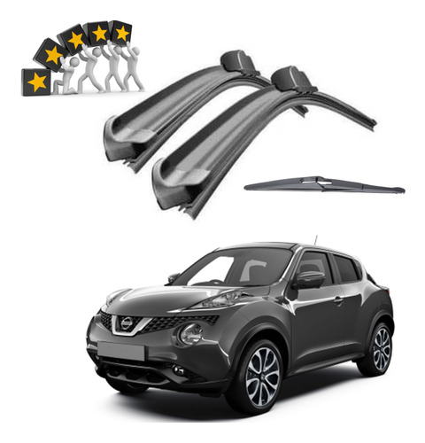 Plumas Limpiaparabrisas Nissan Juke 2012 Al 2017 Set