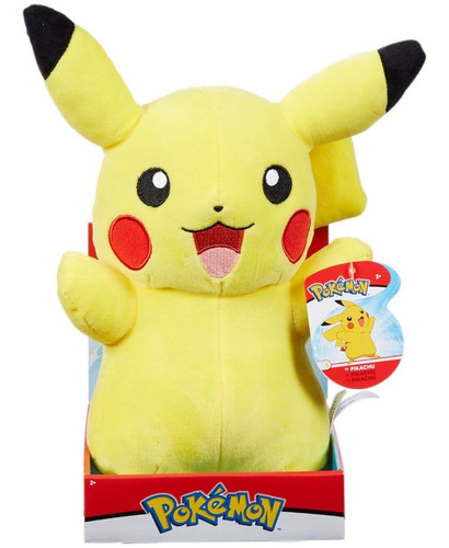 Imagem 1 de 3 de Pelúcia Pokémon Pikachu Com Luz E Som 30 Cm - Wct Sunny