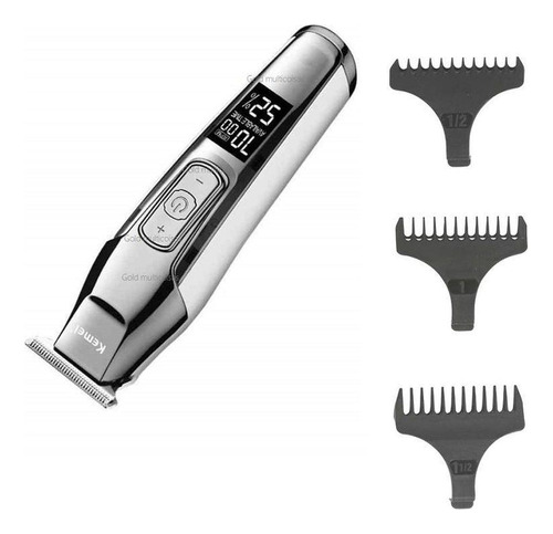 Maquina Acabamento De Cabelo Barba S/fio Kemei Km-5027