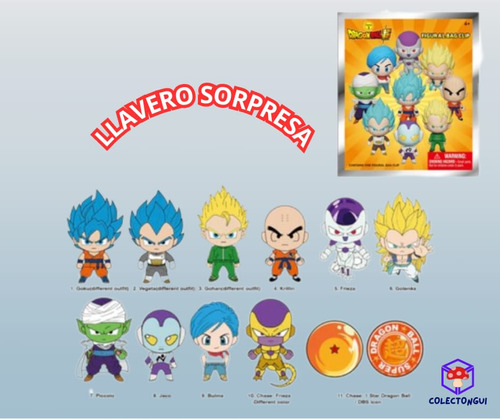 Llavero Sorpresa Dragon Ball Personaje Aleatorio 