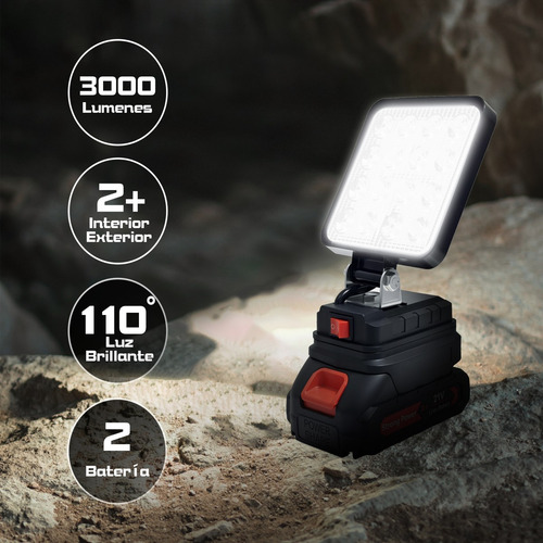Linterna Lamparas Led Recargable Luz Trabajo Y Camping 4inch