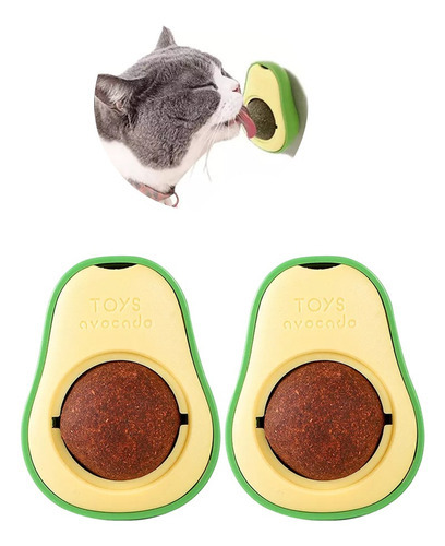 Kit 2 Brinquedo Para Gatos Abacate Catnip Erva Gato Natural