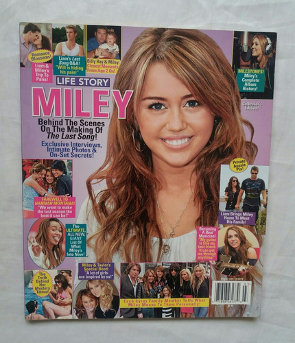 Miley Cyrus Life Story Revista En Ingles Hannah Montana 2010