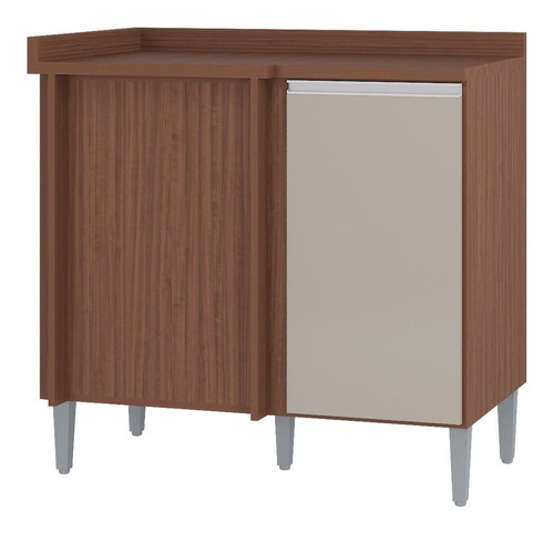 Mueble Inferior Cocina 91 Cm Lat Capuchino Hueso