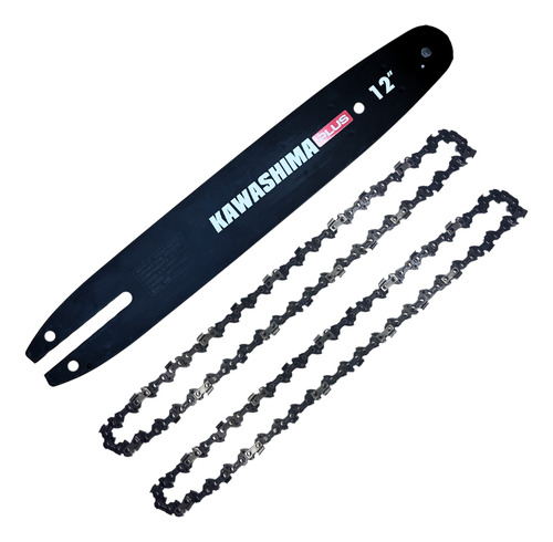 Sabre Saibro Barra Facão Kawashima 12 polegadas + 2 Correntes Passo 3/8 1,1mm