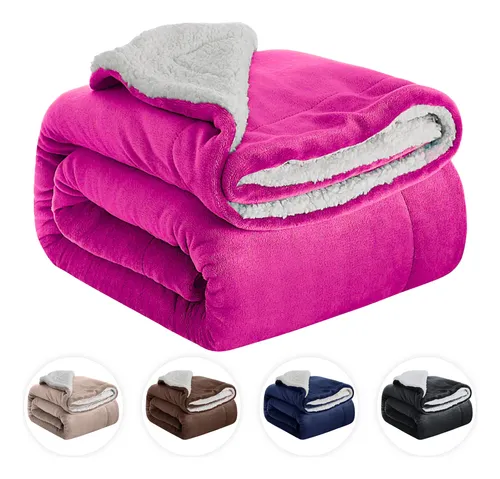 Coberdrom Queen Sherpa Glamour Casal Edredom Confortável
