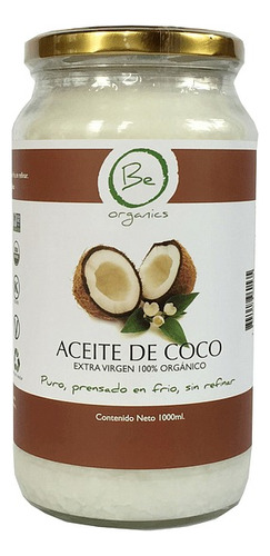 Aceite De Coco Organico Extra Virgen 1 Lt. Agronewen