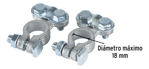 Terminales Adaptables Para Bateria Cables Cal 6 Al 1