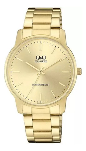 Reloj Q&q Dorado Caballero Q946j01y /analogico/ Water Resist