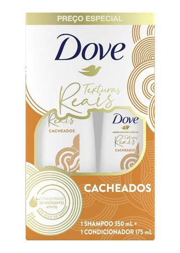 Dove Kit Shampoo 350ml + Condicionador 175ml Cacheados
