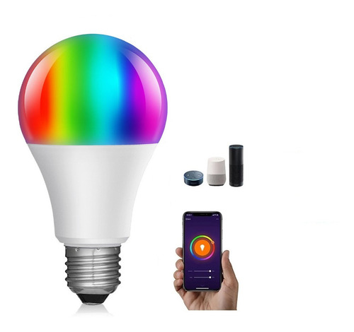 4 Lámpara Led Wifi 11w Cambia Colores Smartlife Alexa Google
