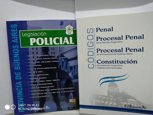 Legislación Policial + Códigos Penal Y Procesal Prov./nación