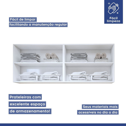 Lavanderia Modulada 2 Armários Aéreo Guarapari