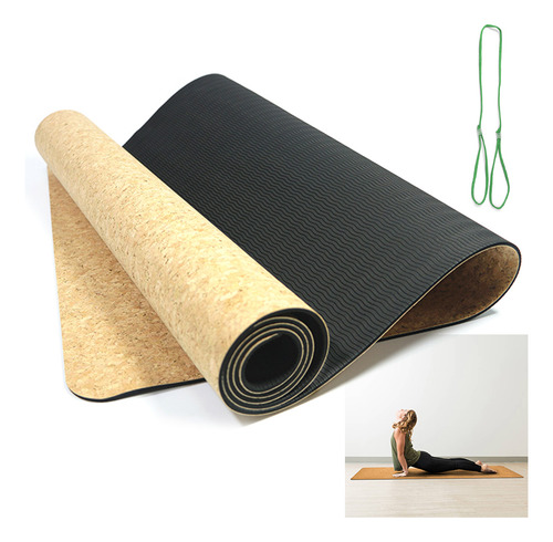 Esterilla De Yoga De Corcho: Ejercicio Natural, Antideslizan