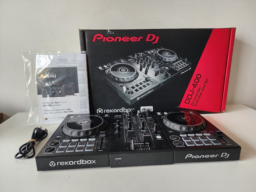 Consola De Dj Ddj-400 Pioneer Negro Con Caja Y Cable