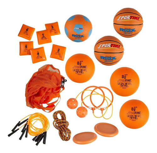 Sportime - Juego De 19-1281820, Color Naranja, Grado 2, Colo