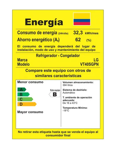 Nevera LG Top Freezer Doorcooling Inverter Thinq 394 Lt Pl