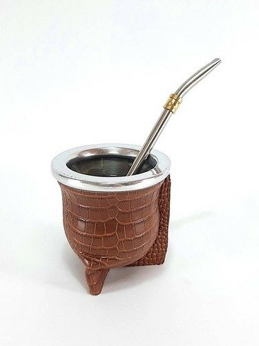 Imagen 3 de 6 de Mate De Vidrio Forrado Con Bombilla Incluida