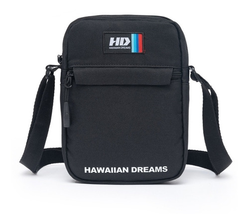 Shoulder Bag Hawaiian Dreams Moderno Unissex Casual Original Cor Preto