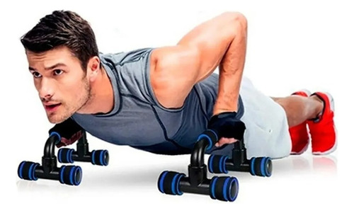 Barras Paralelas Push Up Importadas Flexiones Calistenia Gym Color Black