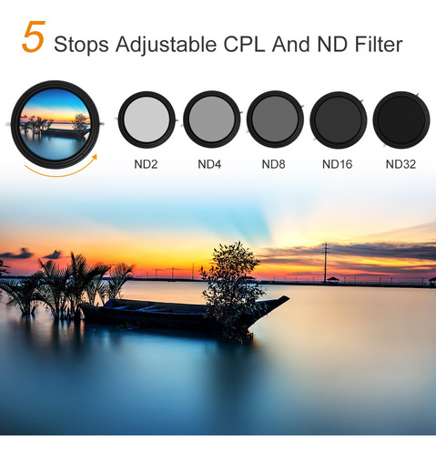 Filtro Densidad Neutra Nano-x Nd2-32 + Cpl Polarizado - 67mm