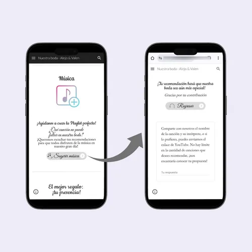 Invitación Digital Interactiva De Boda - Formato Web
