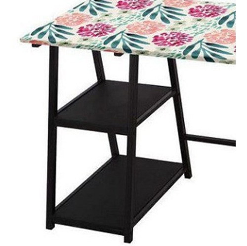 Imagen 2 de 5 de Escritorio Ideal Dibujo Diseño Flores Moderno Mdf + Repisas
