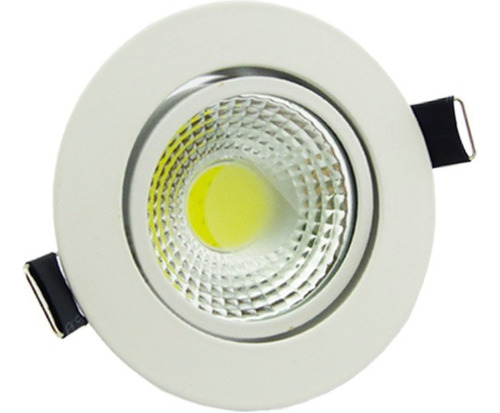 Foco Led Cob De 10 Watt Color Blanco Para Embutir.