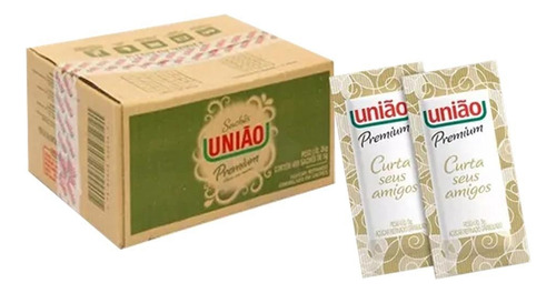 Acucar Sache Uniao Premium Refinado Com 400un - 5grs