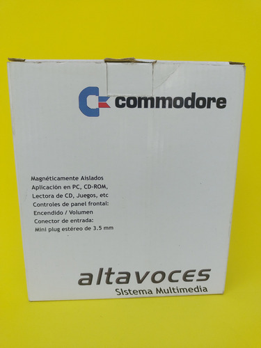 Parlantes Commodore Para Pc Sin Uso Excelente Estado Plateado (Usado)