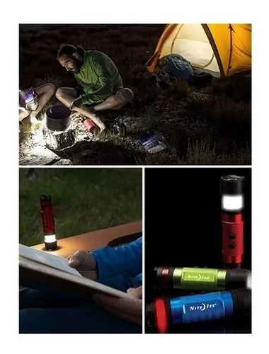 Mini Linterna Mano Led Negro Con Luz Roja Seguridad Nite Ize Color de la luz Blanco