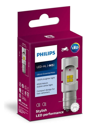 Lampara Led Philips Moto M5 12v 6w 6500k Luz Blanca Smash 