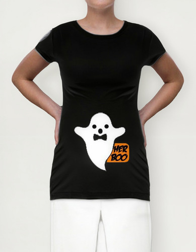 Playera Para Embarazada O Maternidad Halloween Fantasma 3x2