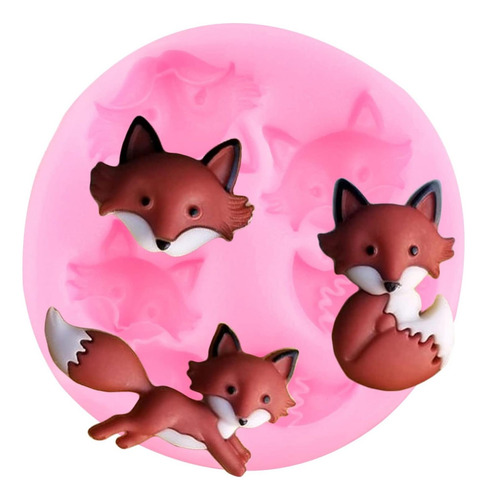 Mojiang Bosque Animal Fondant Mohs Gatos Perros Zorros De De