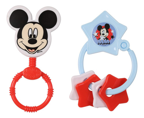 Disney Mickey Mouse Combo Pack Character Rattle & Llavero T.