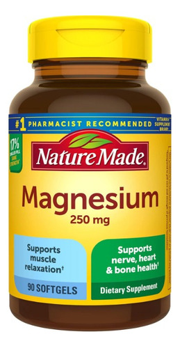 Nature Made Magnesium 250 Mg 90 - g a $6