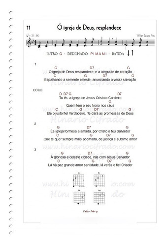 Hinário 5 Ccb Cifrado Para Violão