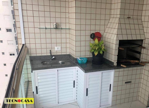 Excelente Apartamento Com 03 Dormitórios Para Venda Com 99 M² No Bairro Vila Tupi Em Praia Grande/sp. - Ap6463