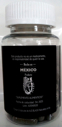 Ajo Black, Ajo Negro, Oferton 3 Frascos 60 Cápsulas.