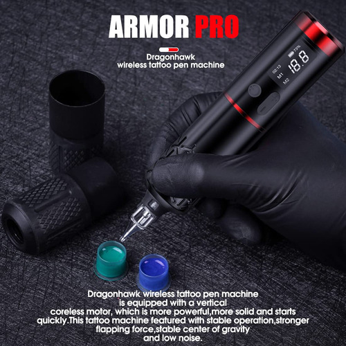 Dragonhawk X6 Tatuaje Máquina De Pluma Inalámbrica Tatuaje R