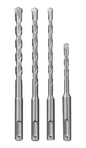 Set Brocas Taladro Concreto Hormigon Sds Plus Juego De 4 Uni