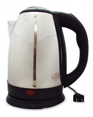 Hervidor De Agua Eléctrico 2lt Tetera Acero Inoxidable Cafet