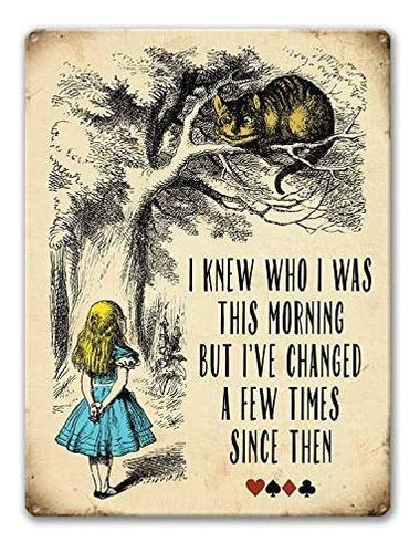 Señales - Agedsign Alice In Wonderland Poster, Vintage 